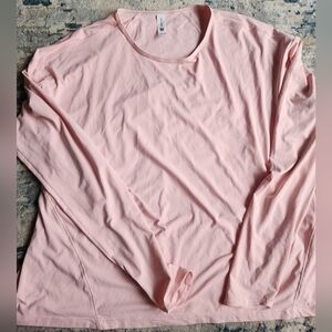 All in Motion Pink Active Long Sleeve Size 2X
